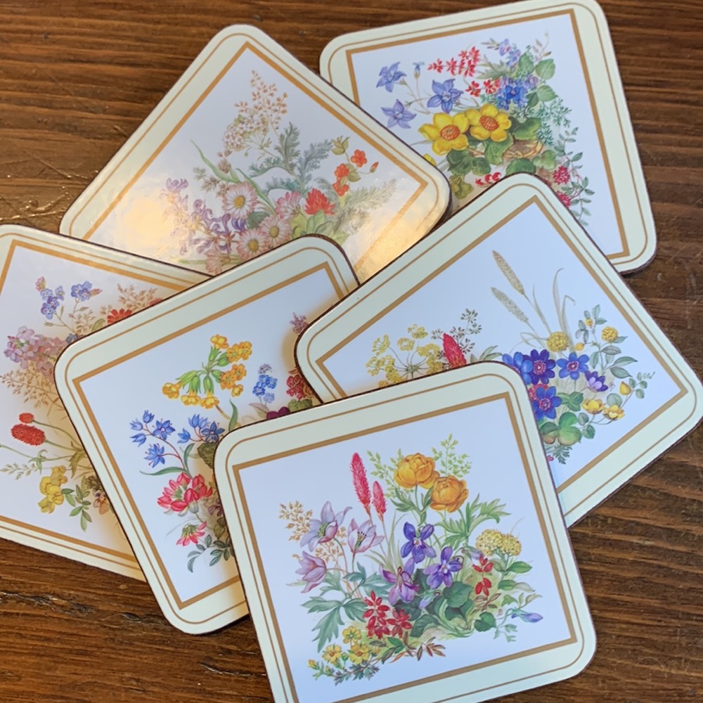 Pimpernel Vintage Coasters, Set of 6 with box
